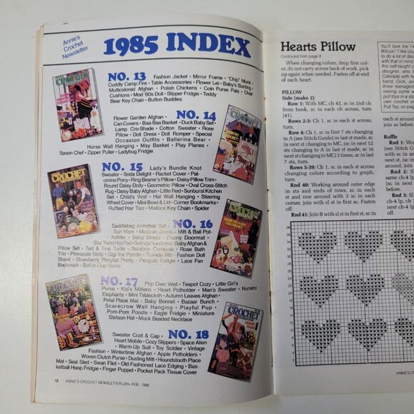 Annies Crochet Newsletter 1986 No 19 Baby Nursery Doll Dress Crafting Blanket - Picture 6 of 9